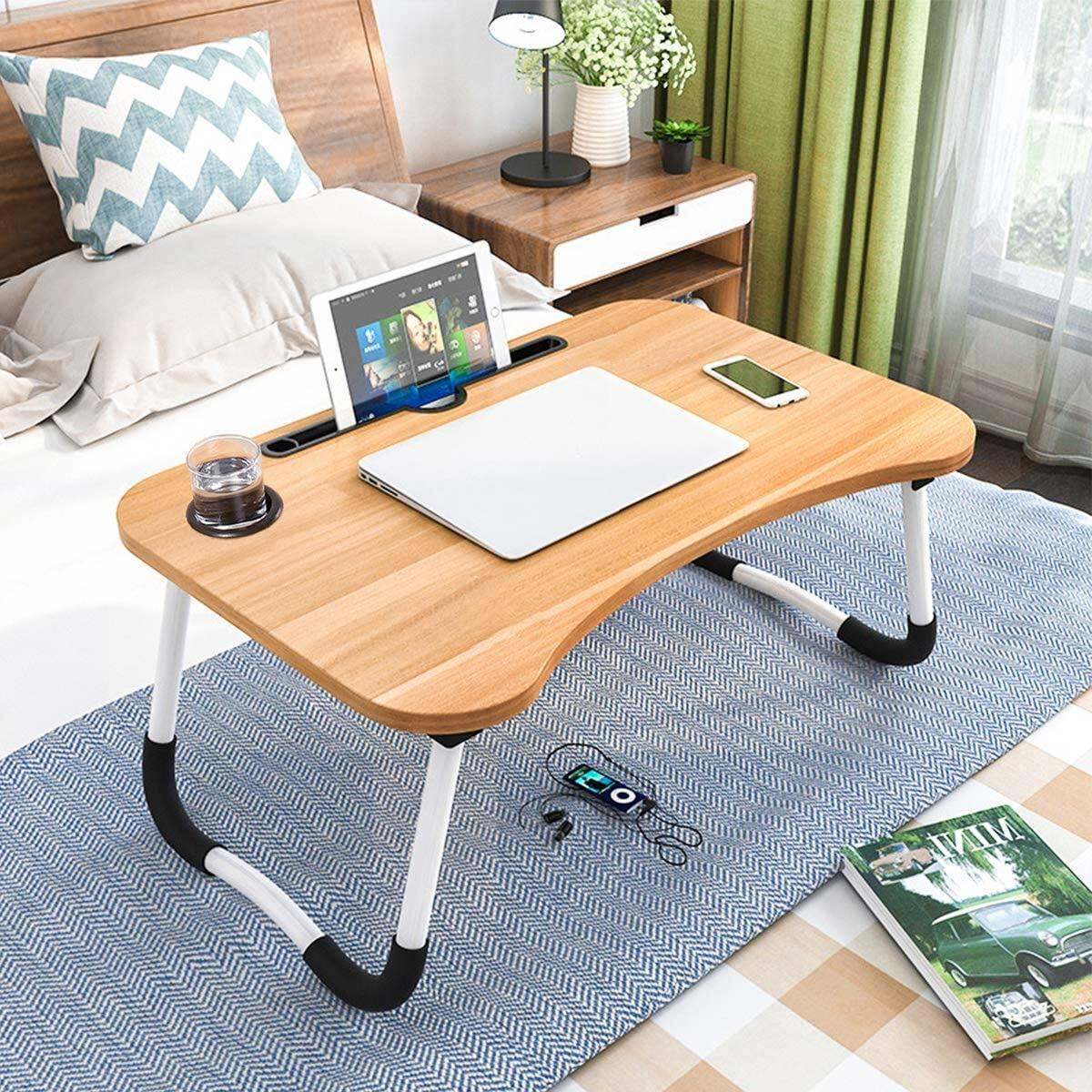 Picture of Versatile - Computer Laptop Desk Small Foldable Multi - Function Bed Desk Simple Dormitory Lazy Table Bed with Laptop Table - Tremendously Adaptable - Multicolor