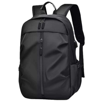 Picture of Waterproof Casual Multi - Functional Laptop Backpack Slim Business Bag with USB Port for Office, Travel, and School| Smart Backpack for Men & Women| Black Compact Bag Stylish Unisex Bag - Black