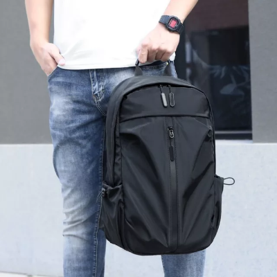 Picture of Waterproof Casual Multi - Functional Laptop Backpack Slim Business Bag with USB Port for Office, Travel, and School| Smart Backpack for Men & Women| Black Compact Bag Stylish Unisex Bag - Black