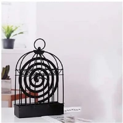 Picture of Mosquito Coil Birdcage Holder Household Creative Hanging Metal Coil Case by FlashBuy Deals