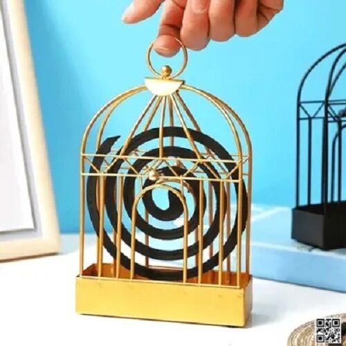 Picture of Mosquito Coil Birdcage Holder Household Creative Hanging Metal Coil Case by FlashBuy Deals
