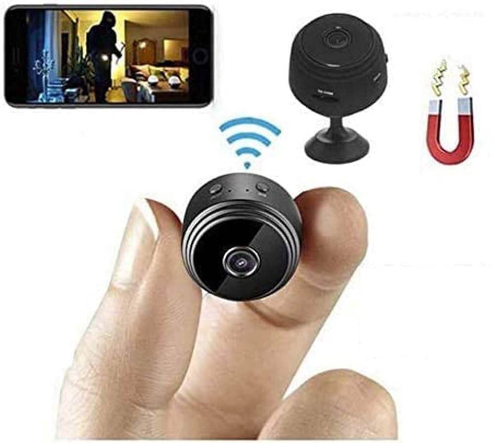 Picture of New A9 Mini WiFi Camera 1080P Full HD Voice Video Security Wireless No Infrared Night Vision Wireless IP Camera Wireless Surveillance Camcorder Equipped with a Built - in 250mAh Battery - Black