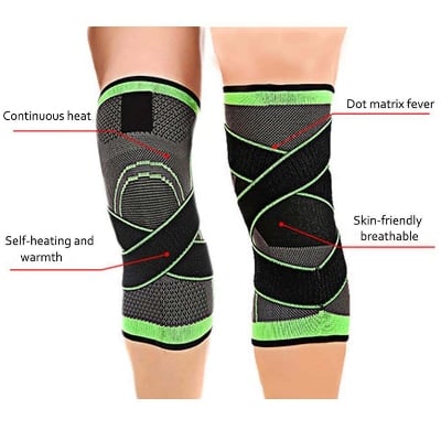Picture of Knee Pads for Arthritis & Joint Support Knee Pain, Fitness, Travel and Relief guard reducer Compression Knee Sleeve with Adjustable Strap Support – Advanced Joint Stabilizer – Sports Knee Braces for Men & Women, Protector for Active Lifestyle - Multicolor