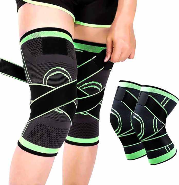 Picture of Knee Pads for Arthritis & Joint Support Knee Pain, Fitness, Travel and Relief guard reducer Compression Knee Sleeve with Adjustable Strap Support – Advanced Joint Stabilizer – Sports Knee Braces for Men & Women, Protector for Active Lifestyle - Multicolor