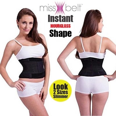 Picture of Slimming Belt Miss Waist Newest Belt Instant Hourglass Shape - Black