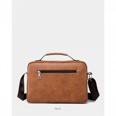 Picture of Men's Pu Leather Shoulder Bag (brown, Black, Chocolate shape) Pu Leather Bag For Men'S Shoulder - Elevate Style High - Quality And Stylish Brown Leather Bag - Designed To Be Carried
