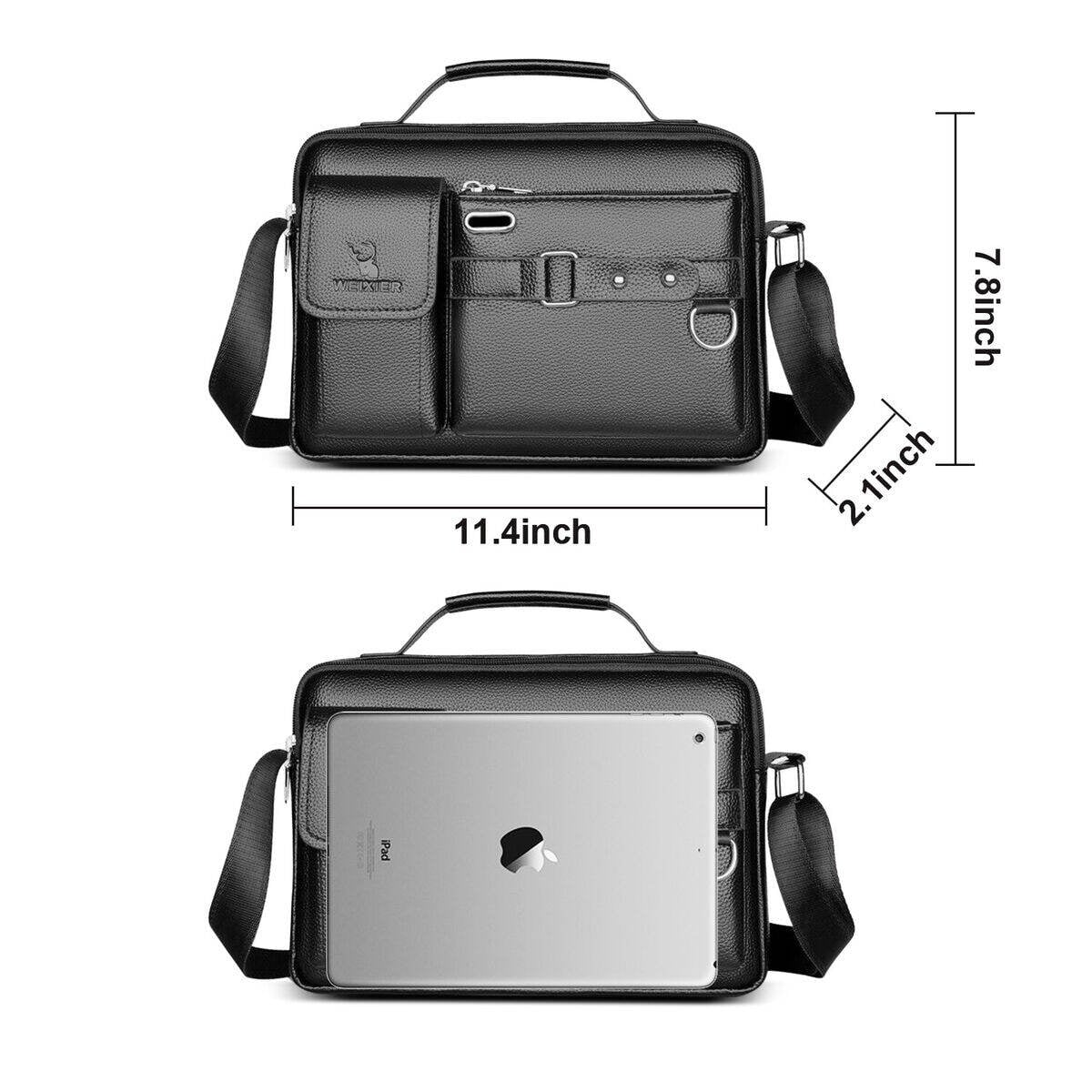 Picture of Men's Pu Leather Shoulder Bag (brown, Black, Chocolate shape) Pu Leather Bag For Men'S Shoulder - Elevate Style High - Quality And Stylish Brown Leather Bag - Designed To Be Carried