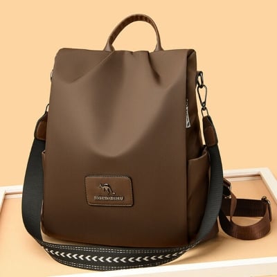 Picture of New Modern Fashion Texture Oxford Cloth Women’s Backpack(Coffee) Mini Bag For College University School Office Multipurpose Size Can Easily Accommodate Books Lunch Box Bag Anti - theft Casual Shoulder Bags for Teenagers Girls - Coffee