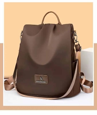 Picture of New Modern Fashion Texture Oxford Cloth Women’s Backpack(Coffee) Mini Bag For College University School Office Multipurpose Size Can Easily Accommodate Books Lunch Box Bag Anti - theft Casual Shoulder Bags for Teenagers Girls - Coffee