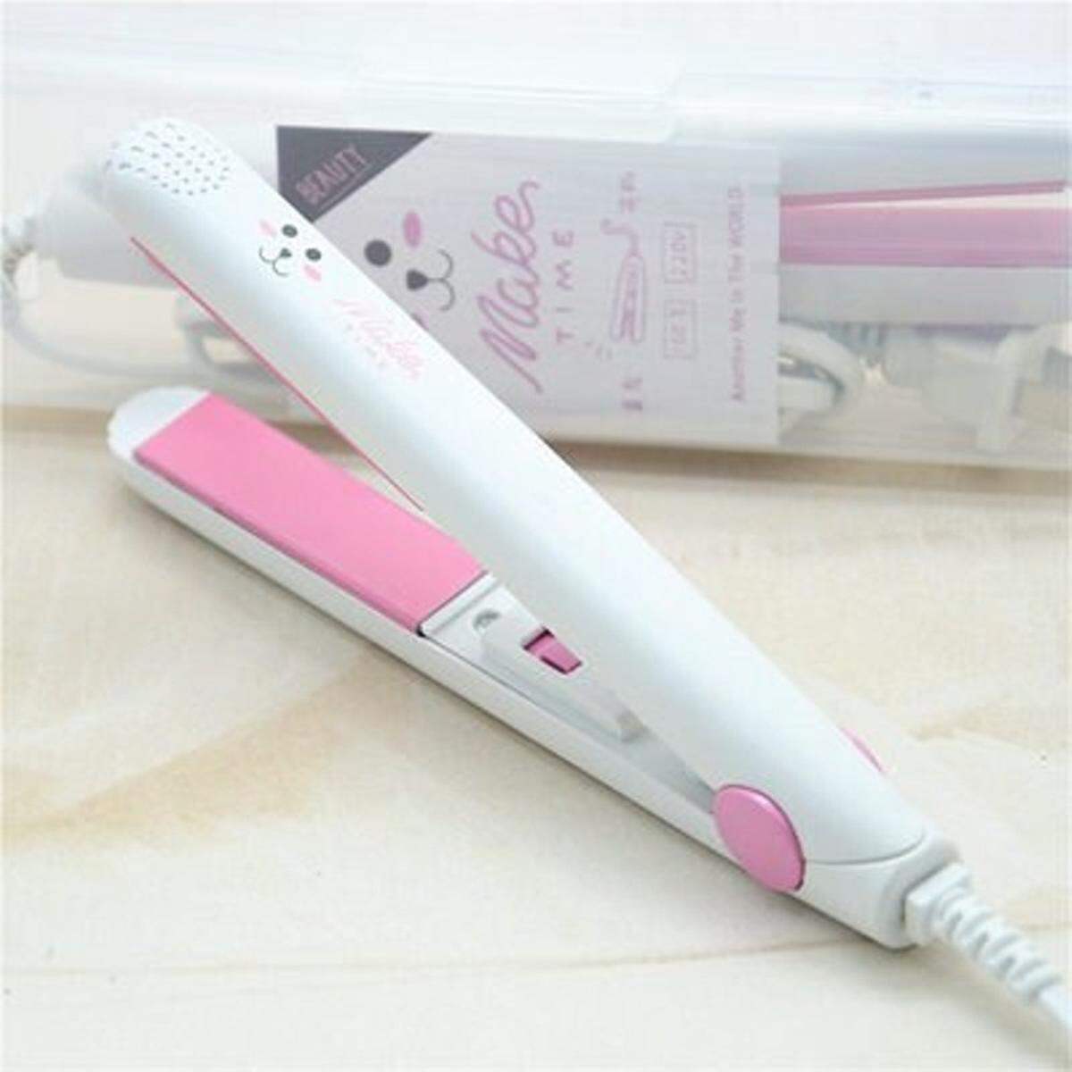 Picture of Professional Hair - Straightener Flat Iron, Ceramic Hair Straightener Dry and Wet Thermostatic Electric Mini Travel Size Portable Mini Hair Flat Iron, StraightenerCurling Iron 1 Inch Flat Iron For Hair Fast Heating - Multicolor