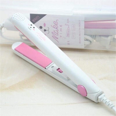 Picture of Professional Hair - Straightener Flat Iron, Ceramic Hair Straightener Dry and Wet Thermostatic Electric Mini Travel Size Portable Mini Hair Flat Iron, StraightenerCurling Iron 1 Inch Flat Iron For Hair Fast Heating - Multicolor