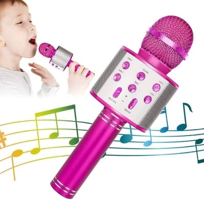 Picture of Wireless Bluetooth Karaoke WS - 858 Microphone MIC Speaker - Multicolor