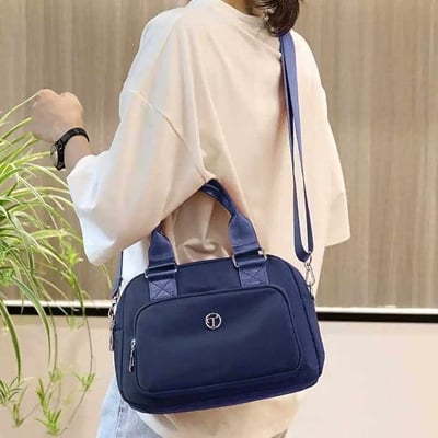 Picture of Nylon Women Messenger Bag Waterproof Shoulder Crossbody Handbag for Teen Girls Designer High Quality Large Capacity Fashionbag ( blue color ) - Blue