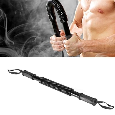 Picture of 20KG Fitness GYM Workout Power Twister Spring Arm Strength Hand Gripper Arm Power Twister Gym Expander - Black 1 pc