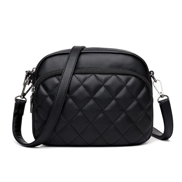 Picture of 3 Zipper Crossbody CAR - 7 for Women Stylish/ Fashionable Women/ Girls Luxury Purses And Messenger Handbags| Elegant Bag (Cream)