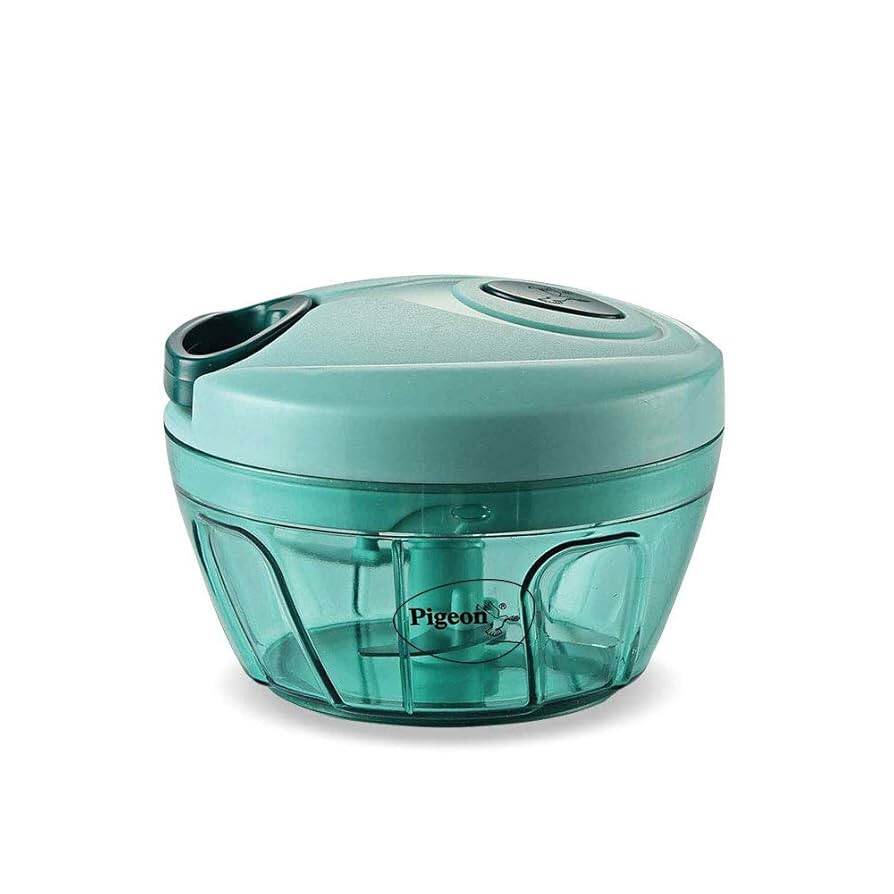 Picture of 5 Blade Stainless Steel Large Capacity Multi Function Vegetable Cutter Big Handy Chopper Large Capacity Multi Function Manual Meat Fruit Egg Shredder Slicer Food Grinder 900ml Spiral Slicer - Multicolor