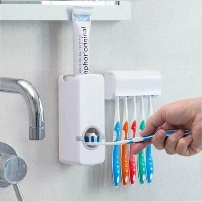 Picture of Automatic Toothpaste Dispenser with Toothbrush Holder by FlashBuy Deals