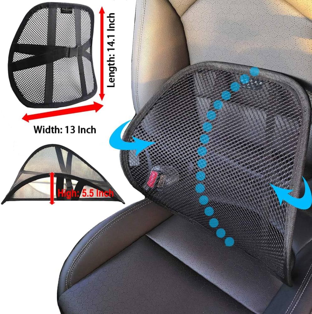 Picture of New Sit Right Back Support To Relief BackPain For Chair Furniture Protector - Black 