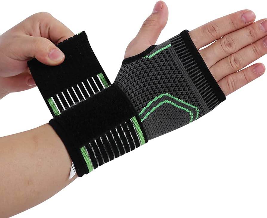 Picture of Compression Fabric High Elastic Bandage Fitness Yoga Wrist Support Crossfit Gym Powerlifting 1 Pis - Green