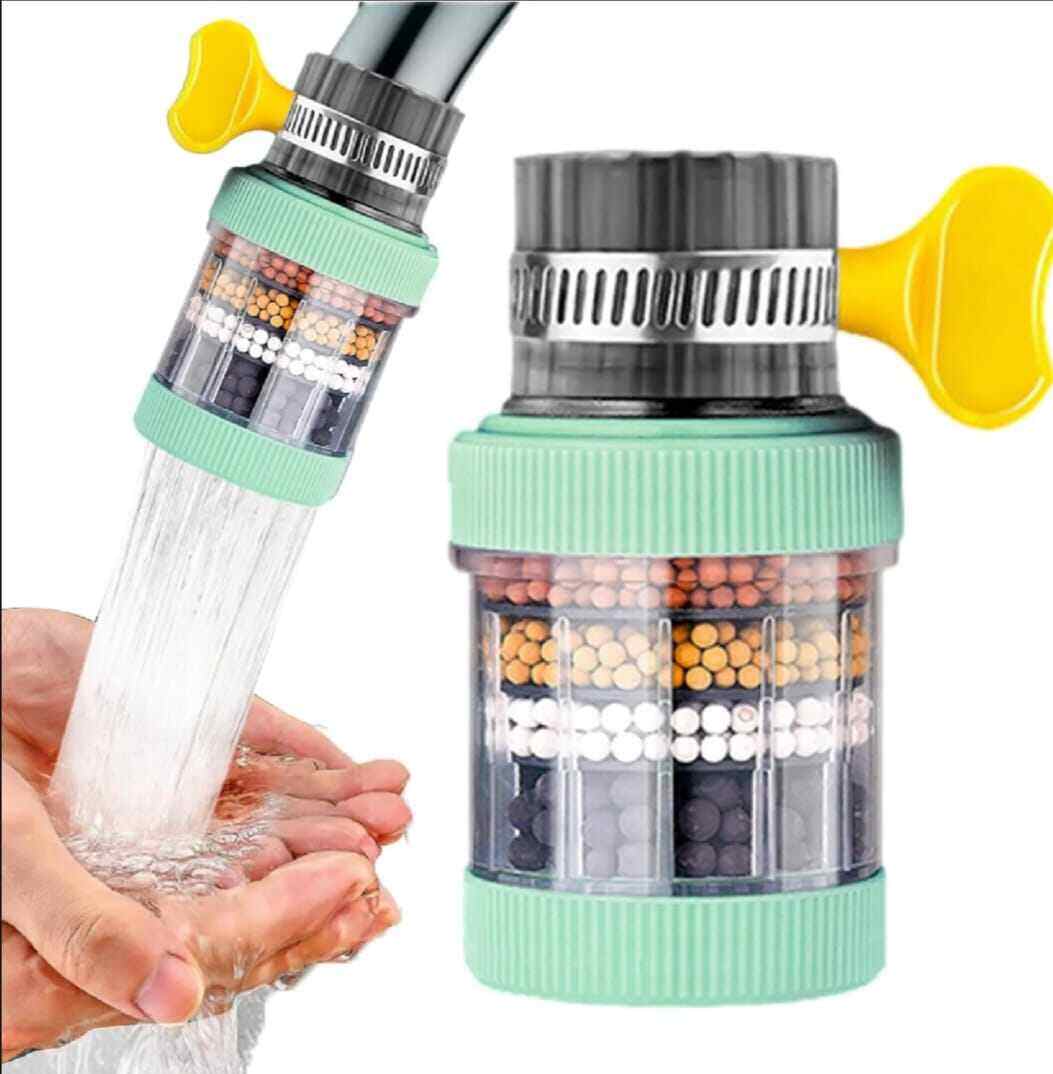 Picture of Universal Shower Faucet 6 Layers Faucet Water Filter Tap Purifier Splash - proof Water Saving Bubbler for Bathroom Home Kitchen High - Quality Purification Accessory
