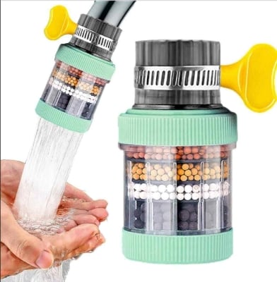 Picture of Universal Shower Faucet 6 Layers Faucet Water Filter Tap Purifier Splash - proof Water Saving Bubbler for Bathroom Home Kitchen High - Quality Purification Accessory