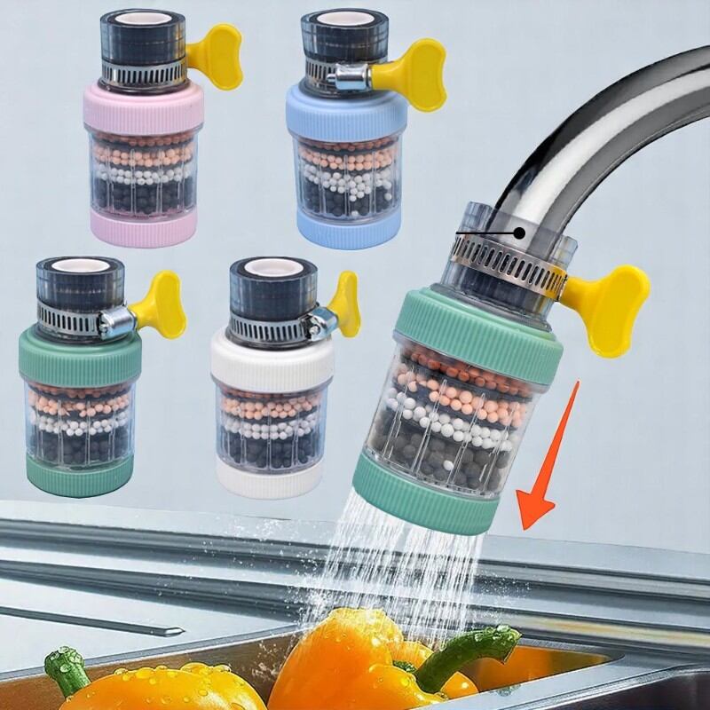 Picture of Universal Shower Faucet 6 Layers Faucet Water Filter Tap Purifier Splash - proof Water Saving Bubbler for Bathroom Home Kitchen High - Quality Purification Accessory