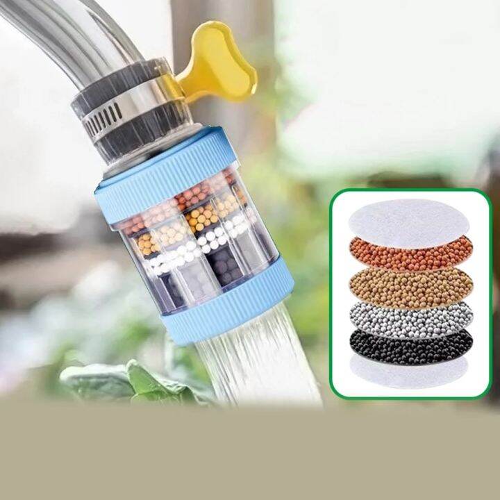 Picture of Universal Shower Faucet 6 Layers Faucet Water Filter Tap Purifier Splash - proof Water Saving Bubbler for Bathroom Home Kitchen High - Quality Purification Accessory