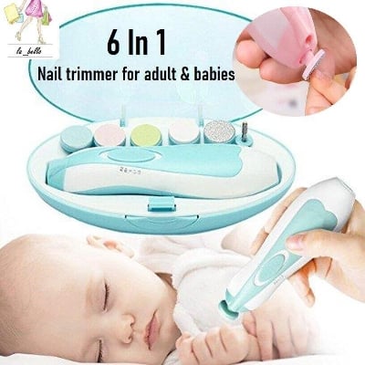 Picture of High Quality Electric Nail Trimmer for Baby Newborn Nail Trimmer Manicure Kit - Multicolor