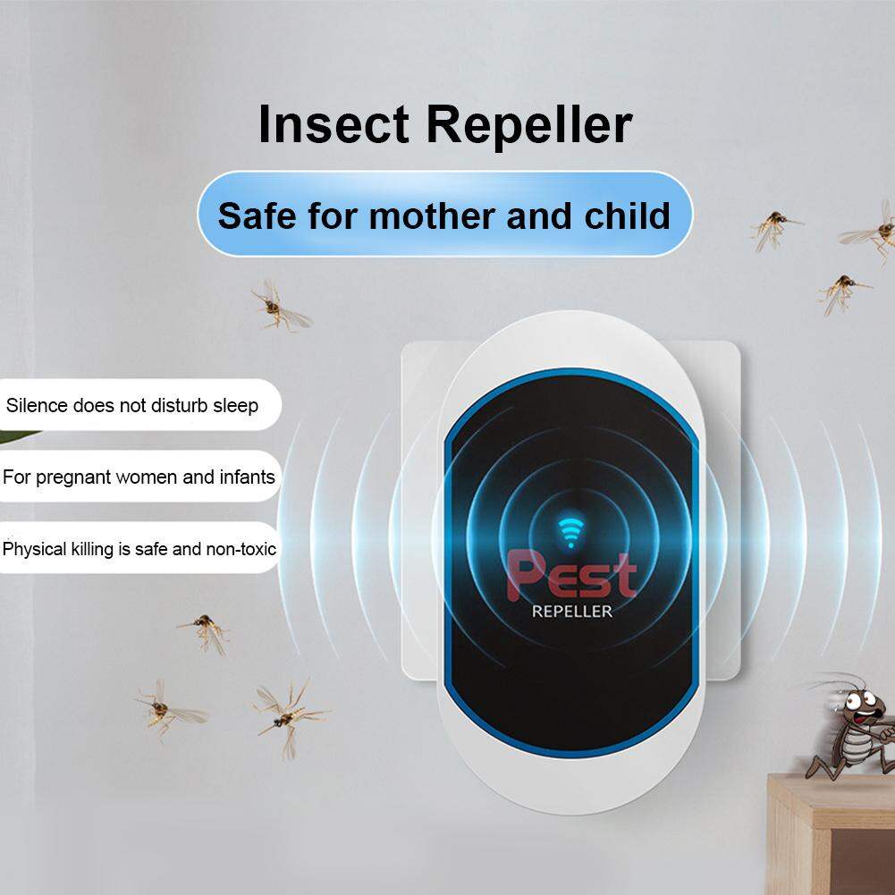 Picture of Ultrasonic Pest Repellent Plug - In - 360° Effective Indoor Insect Control For Mosquitoes, Mice, Spiders, Ants, Cockroaches - Child - Saf - Multicolor