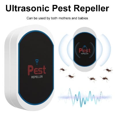 Picture of Ultrasonic Pest Repellent Plug - In - 360° Effective Indoor Insect Control For Mosquitoes, Mice, Spiders, Ants, Cockroaches - Child - Saf - Multicolor