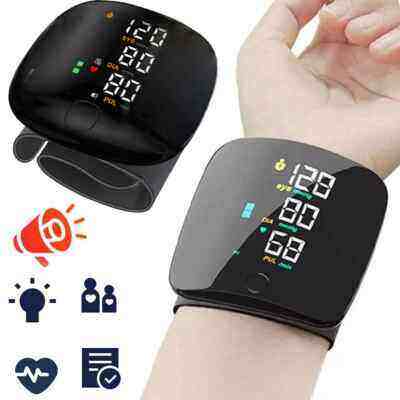 Picture of Automatic Rechargeable Digital Touch Screen Wrist type Blood - Pressure Machine/ BP Machine - Black