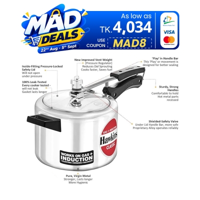 Picture of Hawkins IC Classic pressure cooker 4 Liter INDUCTION