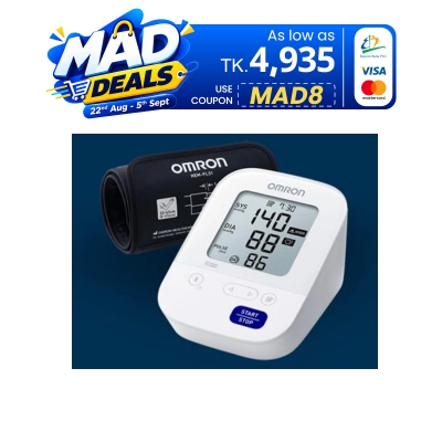 Picture of Omron HEM 7156 T Digital Blood Pressure Monitor with 360° Accuracy Intelli Wrap Cuff for All Arm Sizes Accurate Measurements and Bluetooth Connectivity 