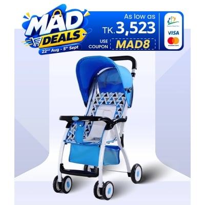 Picture of Stroller 711 Pram for Baby - Blue - baby car