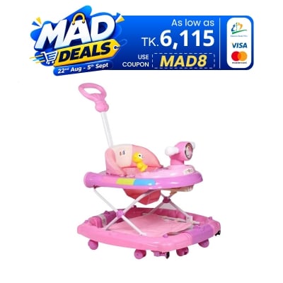 Picture of Baby Rocking Walker with Handle- Pink