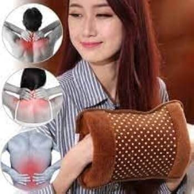 Picture of Electric Hot Water Bag / Heat Pillow and Pain Remover By Shop Exclusive - Multicolour - hot water bag - Multicolor