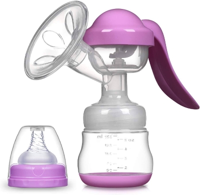 Picture of Portable Manual Breastfeeding Pump Set-BPA Free - Multicolor