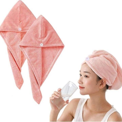 Picture of Magic Hair Wrap Bath Salon Towels Fast Drying Absorbent Cap For Women And Girls - Multicolor
