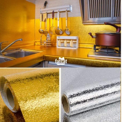 Picture of Oil-Resistant Kitchen Sticker 3Mitar Self-Adhesive Waterproof Aluminum Foil for Stove and Cabinet
