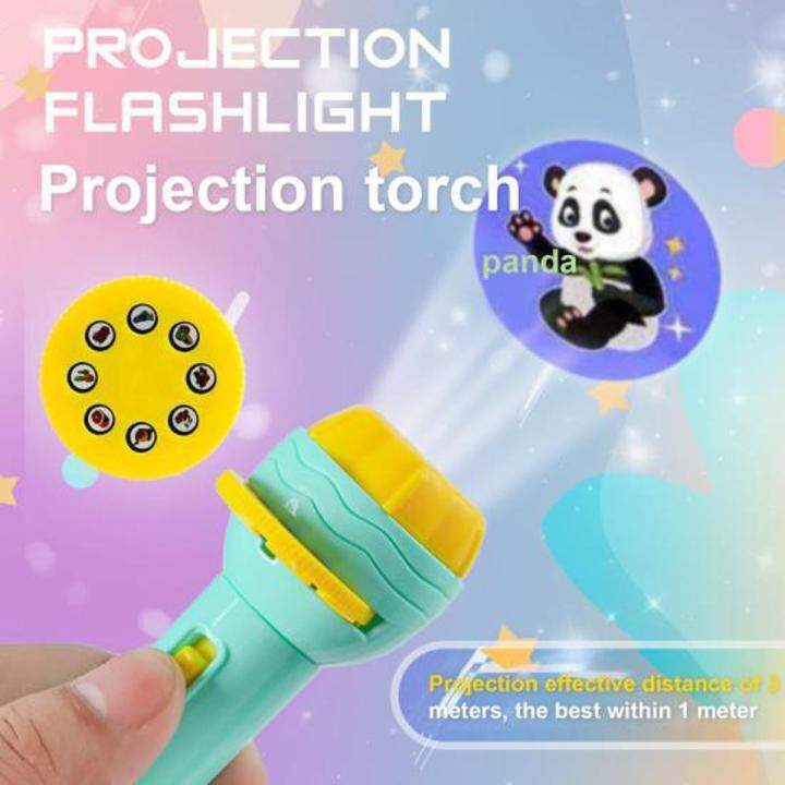 Picture of Mini Projector Torch Kids Flashlight Story Book Educational Light-Up Toys Sleep Light Preschool Fairy Tale Projection Lamp Gift By Dhaka Shopping Zone - বাচ্চাদের খেলনা - Multicolor