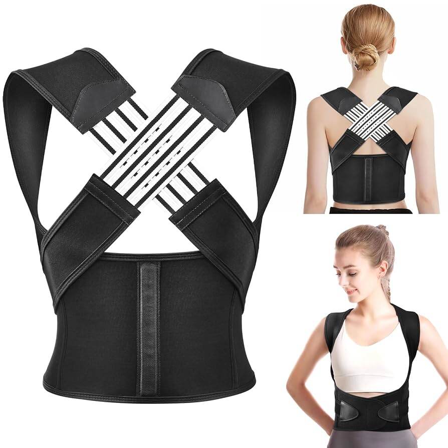 Picture of Posture Corrector for Men and Women, Back Brace Posture Corrector,Adjustable Back Posture Belt,Back Straightener,Back Brace Posture Corrector for Shoulder, Back and Spine Paines Relief
