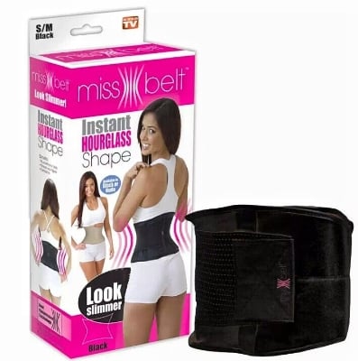 Picture of Newest Slimming Belt Miss Waist Belt Instant Hourglass Shape - Black