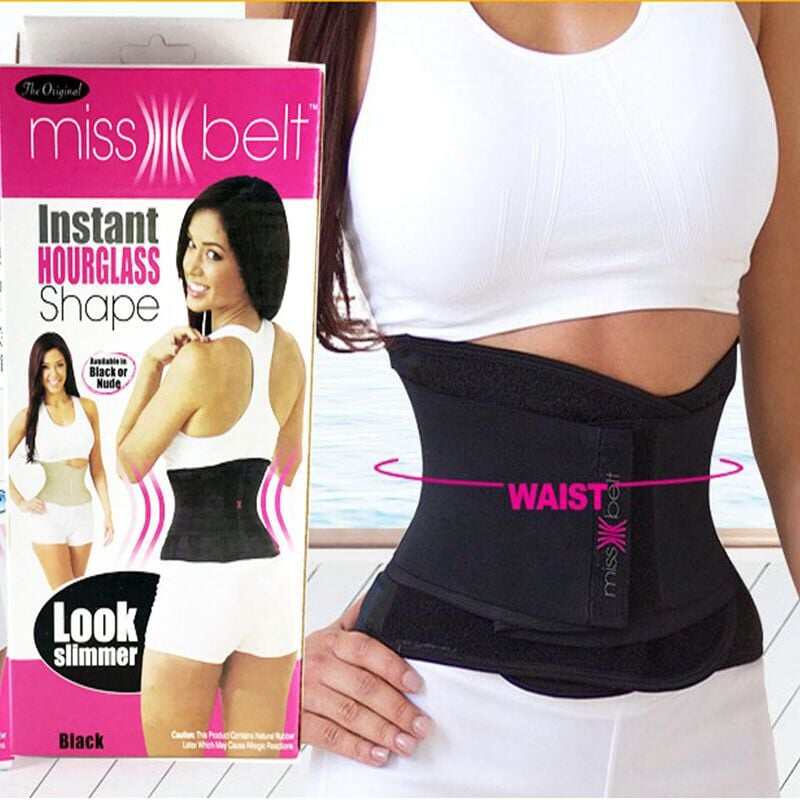 Picture of Newest Slimming Belt Miss Waist Belt Instant Hourglass Shape - Black