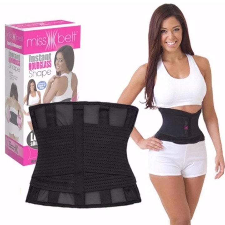 Picture of Newest Slimming Belt Miss Waist Belt Instant Hourglass Shape - Black