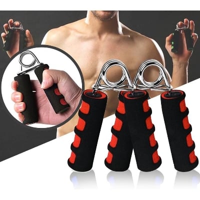 Picture of 1 Piece Hand Grip & Wrist Strengthener - Metal Exerciser For Hands, Hands And Fingers, Sponge Forarm Health Builder Gym Household Training Equipment - Multicolor