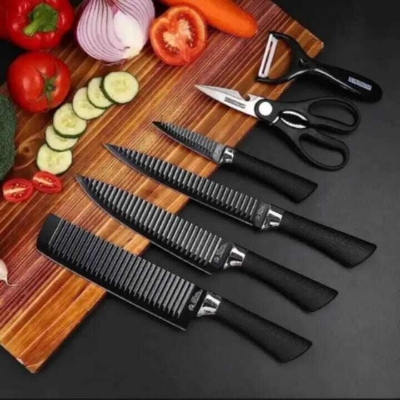 Picture of Premium Zepter 6-Piece Stainless Steel Kitchen Tool Set - Black