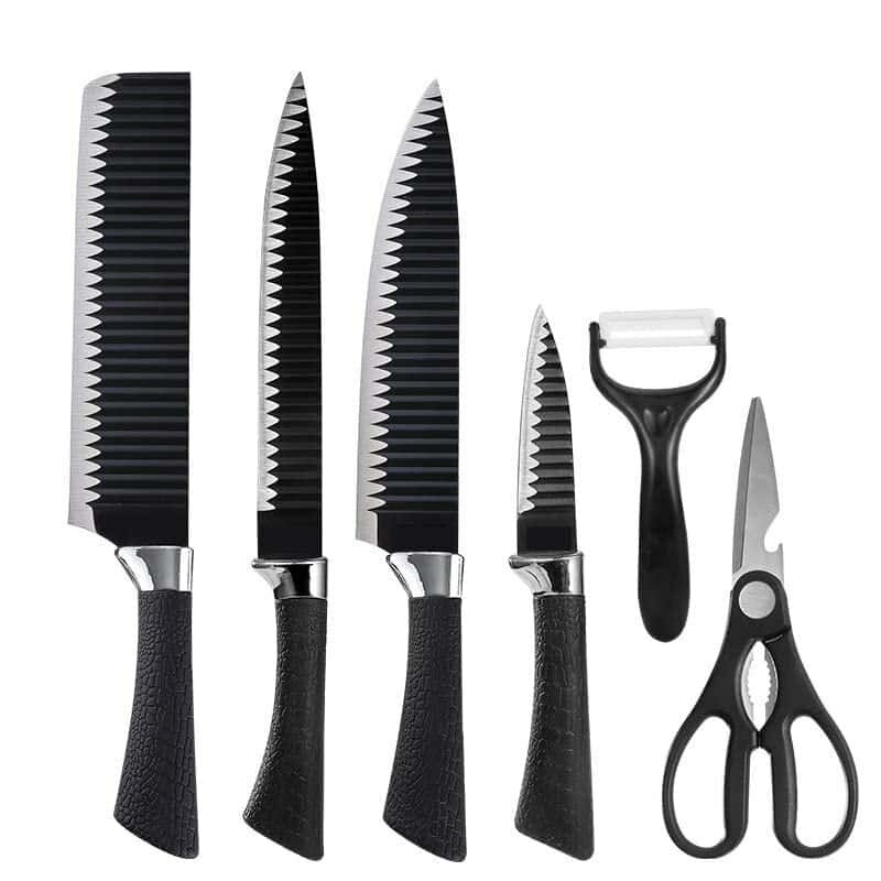 Picture of Premium Zepter 6-Piece Stainless Steel Kitchen Tool Set - Black