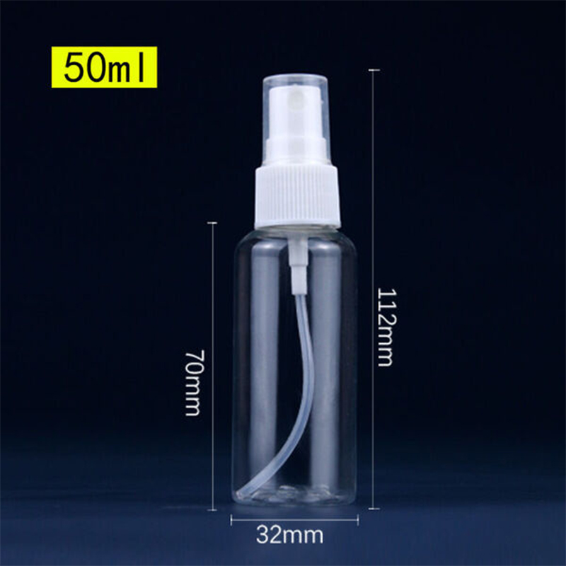 Picture of 50ml Spray bottle Transparent plastic bottle- 12 pcs