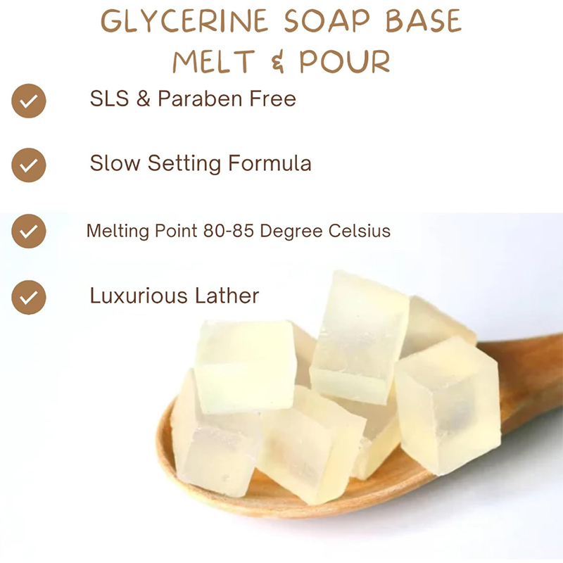 Picture of Glycerine Transparent Soap Base Melt & Pour Soap Base Bar For Soap Making - 1kg