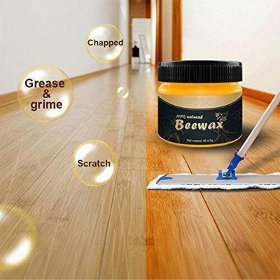 Picture of Mintiml Beewax Wood Polish Polisher Polishing Compound Wax Floor Seasoning Furtniture Wrap Care Magic Repair Traditional All-Purpose Wood - Multicolor